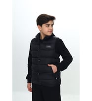 Toontoy Erkek Çocuk Göğsü Armalı Şişme Yelek 14091 (Siyah)