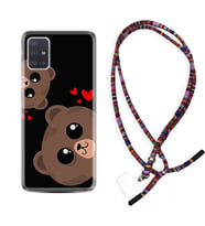 Samsung a71 A72 A73 A7 A9 2018 C7 C9 Kılıf Boyun Asklı Rasta Silikon Love Animals 1780