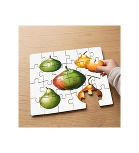 Armut Çeşitleri - Meyveler Tasarımlı 24 Parça Ahşap Çocuk Puzzle MPK1203
