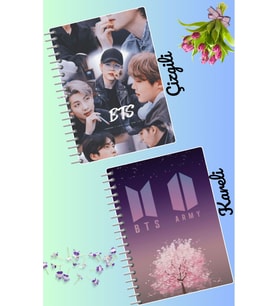 Bts jin jimin v jungkook suga defter seti 2 adet A4 boyutu 21*30 çizgili + kareli 60 syf