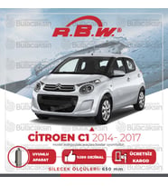 Citroen C1 Muz Silecek Takımı (2014-2017) RBW (Siyah)