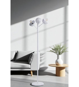 KÜRE 3 LÜ BEYAZ LAMBADER METAL BAŞLIKLI