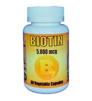 Biotin 5000 Mg 60 Capsules  Biotin 5000mg 60 Kapsül