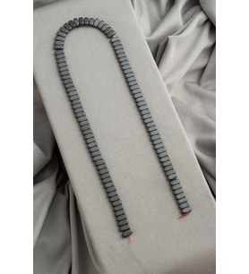 Hematit Doğal Taş Kahverengi Rondela Kesim 4x8mm Dizi