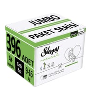 Sleepy Bebek Bezi Natural Beden:4+ (9-16Kg) Maxi Plus 396 Adet Ultra Fırsat Pk (9PK*44)