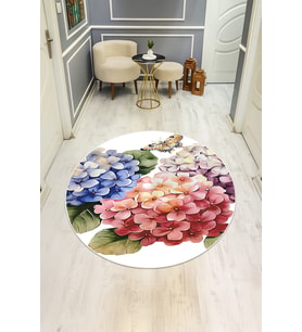 Dijital Baskı Modern Kaymaz Taban Halı H0322