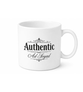 Authentic Yazılı Otantik Kupa Bardak - Özel Tasarım Hediye Bardak