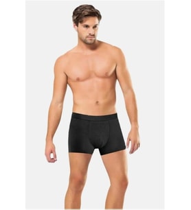 ANIT 1284 ERKEK NEFES ALAN BAMBU BOXER 12 ADET (Siyah)