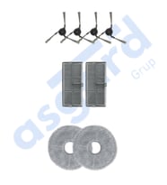 Dreame X40 MASTER-X40 ULTRA-L40 ULTRA UYUMLU 4 Yan Fırça 2 Filtre 2 Mop