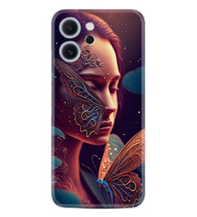 Oppo Reno 14F Kılıf Boutique Baskılı Resimli Kelebek Kadın Pcode -075