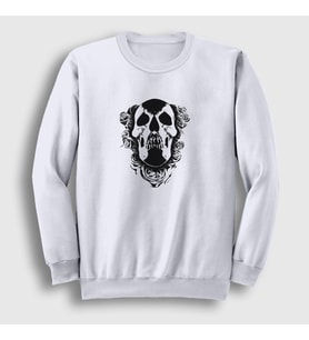 Presmono Unisex Beyaz Skull Deftones Sweatshirt 387623tt