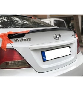 Hyundai Accent Blue Amerikan Bagaj Üstü Spoiler Parlak Siyah Spoyler İthal 2011-2018