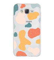 Samsung Galaxy J7 Kapak Grunge Tasarımlı Şeffaf Silikon Kılıf