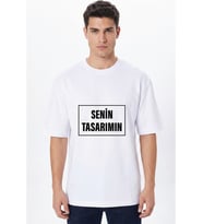 Kişiye Özel Oversize Tişört Baskı - Fotoğraf, Logo, Yazı ve Çizim Baskılı %100 Pamuk Unisex Oversize T-Shirt