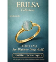 Sertifikalı Aşırı Düşünme Denge Yüzüğü – Florit Taşı Ayarlamalı Gold İnce Kasa İkizler Kova Balık (Çok Renkli)