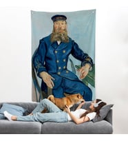 Vincent van Gogh Postacı Joseph Roulin’in Portresi Duvar Örtüsü - Postes - Postman-7460
