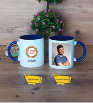 Yılbaşı Hediyesi Kupa Bardak Lacivert Fotoğraflı Yeni Yıl Hediyesi