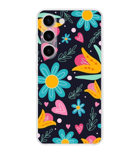 PrintiFy Samsung Galaxy S24 ile Uyumlu 1mm Slim Fit Retro Colors 1 Baskılı Şeffaf  Kılıf