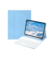 Pilelistore   iPad Pro 11 (2022) Kılıf KC01 Smart Klavyeli Tablet Kılıfı - Açık Mavi