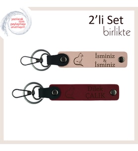 Mırıl Mırıl Kalbine Yakışır Hediye, Patili Desenli, İsme Özel Anahtarlık, Yavru Ağzı-Bordo