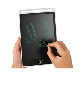 Writing Tablet Lcd 8.5 Inç Dijital Kalemli Çizim Yazı Tahtası Grafik Not Yazma Eğitim Tableti (Gri)