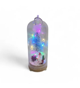 Yılbaşı Işıklı Noel Baba Fanus