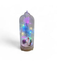 Yılbaşı Işıklı Noel Baba Fanus