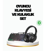 Hn01 Kulaklık + Pg-8018 Oyuncu Klavyesi Set