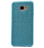 Samsung Galaxy A8 2016 Uyumlu Kılıf Zore Shining Silikon (Mavi)