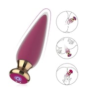 ETSMagaza kablosuz uzaktan  vibratör erkekler kadınlar için oyuncak Plug erkek masaj vajina yapay penis vibratör