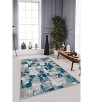 Zümrüt Vintage Kaymaz Tabanlı Makinede Yıkanabilir Halı SU09 - 100 x 160 cm