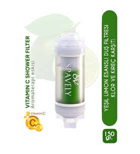 Spavely Yeşil Limon Duş Başlığı Filtresi Arıtması Güney Kore Menşei Klor Kireç Karşıtı Hoş Kokulu 150 gr