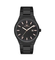 Ferro Quartz Çelik Siyah 43 mm Erkek Kol Saati