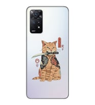 Xiaomi Redmi Note 11 PRO Uyumlu Catana Kedi Tasarımlı Şeffaf Telefon Kılıfı