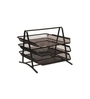 KRAF PERFORE EVRAK RAFI METAL 3 KATLI 460G SİYAH