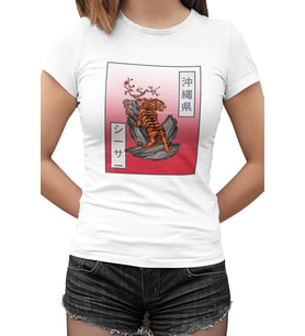 Tiger Beyaz Kadın Tshirt