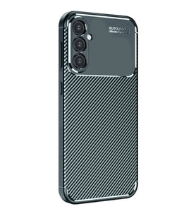 Samsung Galaxy A56 Kılıf Auto Focus Karbon Kapak - Koyu Yeşil