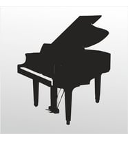 Folyo Sticker Piyano 80cm Uzunluk (Karışık)