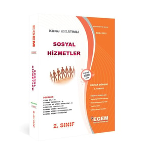 Egem Eğitim Yayınları Sosyal Hizmetler 2.sınıf 4.yar. Konu Anlatımlı Çözümlü Soru Bankası "bah" (Çok Renkli)