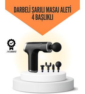 Northcity Sessiz Çalışan Taşınabilir Kas Masaj Aleti - 6 Hız Ayarı ve 4 Farklı Başlık