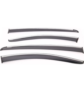 Sunplex RENAULT Uyumlu MEGANE IV 2016 Sonrası Chrome Style 4 Lü Set Kromlu Cam Rüzgarlığı Ön Ve Arka Parça