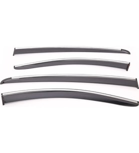 Sunplex RENAULT Uyumlu MEGANE IV 2016 Sonrası Chrome Style 4 Lü Set Kromlu Cam Rüzgarlığı Ön Ve Arka Parça