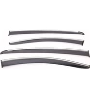 Sunplex RENAULT Uyumlu MEGANE IV 2016 Sonrası Chrome Style 4 Lü Set Kromlu Cam Rüzgarlığı Ön Ve Arka Parça