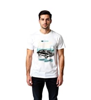 Erkek Retro Garaj Baskılı Tişört %100 Pamuk Klasik Otomobil Temalı Günlük Rahat Kesim Modern Şık