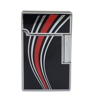 Vindiesel Soft Flame Siyah-Gümüş-Kırmızı Desenli Çakmak - TR7690