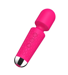 Şarjlı Wand Vibratör 15 cm Pembe