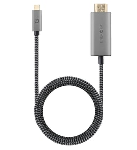FibraTough 2M 4K 60 Hz Type-C to HDMI Kablo - Gri