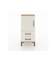 Arges Komodin 2 Raflı 2 Çekmeceli Tek Kapaklı 44x30x96 Çam-Aytaşı