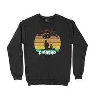 Baba Oğul Balıkçılık Siyah Sweatshirt