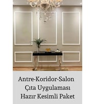 Dekoratif Boyanabilir Duvar Çıtası 4 cm x 120 cm (Karışık)